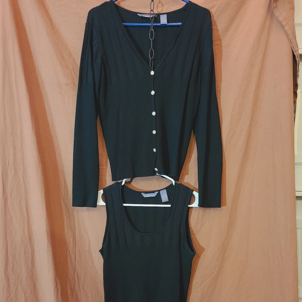 Hilliard Hanson sweater and tank top. Sweater size large, tank top size med